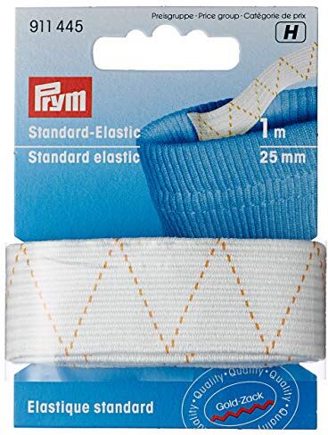 Prym Elastic, White, 20 mm, Weiß, 1 m