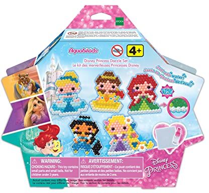 Aquabeads Disney Princess Dazzle Set da gioco, Plastica,a forma di Stella, Multicolore