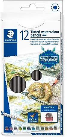 Staedtler Design Journey 14610T C12 matite colorate ad acquerello, confezione da 12