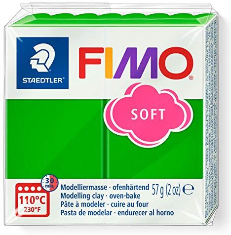 Staedtler 8020 Blocco Di Pasta Modellabile Fimo, 59 Gr, Verde, 15.0 X Mm X 55.0 X Mm X 55.0