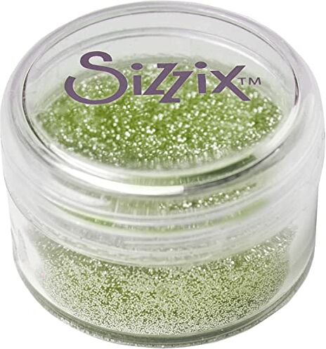 Sizzix Glitter sottili biodegradabili, motivo: foglie verdi, per artigianato, biglietti, decorazioni e progetti fai da te, 12 g