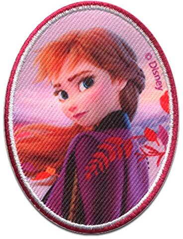 Comercial Mercera Disney © Frozen 2 Il Regno Di Ghiaccio 2 Anna Ovale Toppe Termoadesive Patch Toppa Ricamate, Misura: 5,2 x 7,2 cm