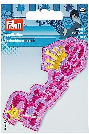 Prym Applicazione Princess, Colore: Rosa, 41 x 100mm