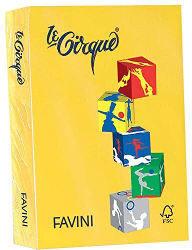 Favini carta lecirque a4 160gr 250fg giallo zolfo 200