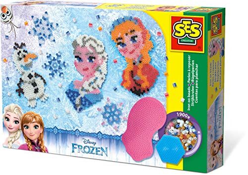 SES-Creative- Disney Perle da Stirare Frozen, Multicolore,