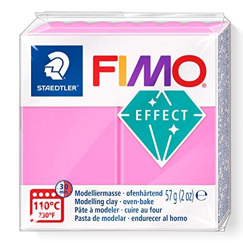 Staedtler - Effetto FIMO Argilla Modellante, Colore Fucsia Fluo, Taglia Unica, 8010-201