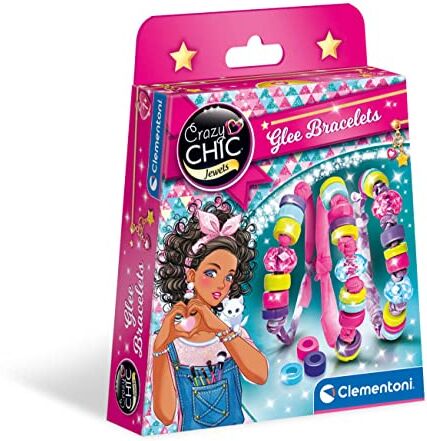 Clementoni Crazy Chic Enjoy Bracelets Glee, braccialetti bambina, gioco per creare braccialetti