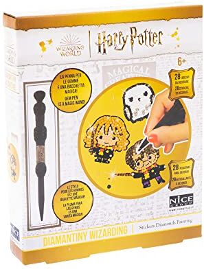 DIAMANTINY Harry Potter – Wizarding Deco Stickers – Kit crea il Mosaico, Attività Crystal Art, Diamond Painting, 27 adesivi da Decorare con Gemme cod