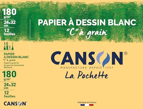 Canson Zeichenpapier C à Grain, 320 x 240 mm, 180 g/qm