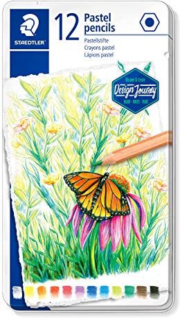 Staedtler Design Journey 146P M12 matite colorate pastello, confezione in latta da 12