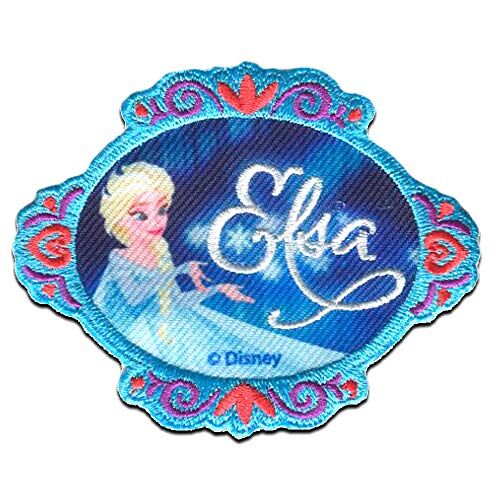 Comercial Mercera Disney Frozen Il Regno Di Ghiaccio 'Elsa 2' Toppe Termoadesive Patch Toppa Ricamate, Misura: 8 x 6,2 cm