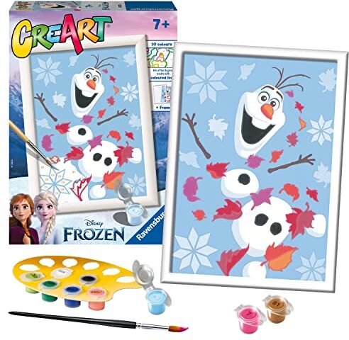 Ravensburger CreArt Serie E Frozen, Cheerful Olaf, Dipingere 7+ Anni, Multicolore, 3