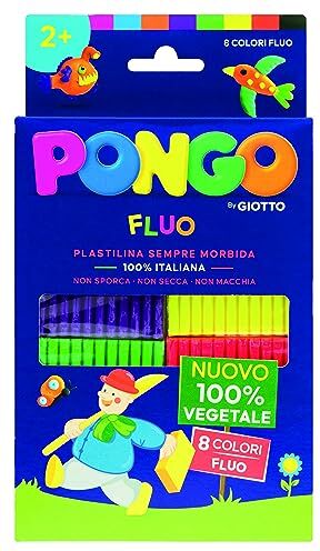 Giotto Pongo Confezione colori FLUO 8 x 33g