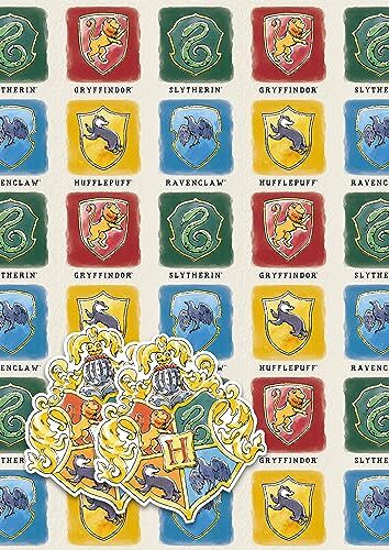 Danilo Promotions Ltd Danilo: Carta da regalo Harry Potter, 2 fogli e 2 etichette