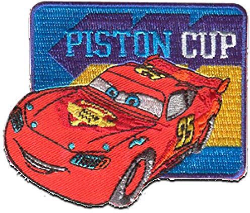 Comercial Mercera Cars 2 'Piston Cup' Disney Toppe Termoadesive Patch Toppa Ricamate, Misura: 7 x 6 cm