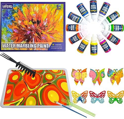 Lobyoh Kit Pittura per Bambini 6-12 Anni, Regalo Bambina 8 Anni, Kit di Verniciatura ad Acqua, Giochi Creativi Bambina 10 Anni, Idee Regalo per Ragazze e Ragazzi