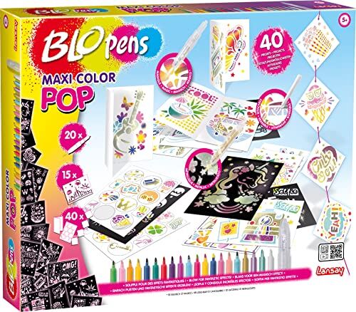 Lansay Blopens Maxi-Color Pop 40 Attività Disegni e colorazione A partire da 7 anni