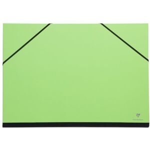 Clairefontaine Cartella da disegno chiusura con elastico 37x52 cm, Verde Clairefontaine Cartella da disegno chiusura con elastico 37x52 cm, Verde