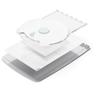 Sizzix Stamp & Spin Tool Accessorio per Stencil e Stampa Stamping 360°, Pressa Rotante, Allineamento Preciso Sizzix Stamp & Spin Tool Accessorio per Stencil e Stampa Stamping 360°, Pressa Rotante, Allineamento Preciso