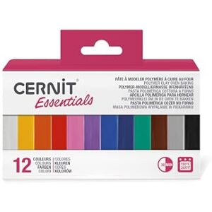Set di Argilla Polimerica Cernit - 12 Colori - Indurente in Forno Set di Argilla Polimerica Cernit - 12 Colori - Indurente in Forno