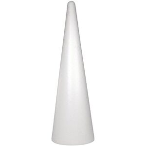 Rayher , Cono in polistirolo per bricolage e fai da te, diametro 25 cm, altezza 80 cm Rayher , Cono in polistirolo per bricolage e fai da te, diametro 25 cm, altezza 80 cm