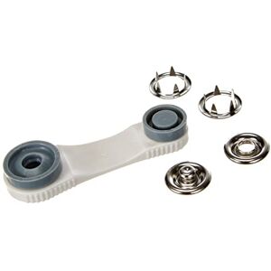 Prym 390195 Bottone A Pressione In Jersey Senza Cuciture, Diametro: 18 mm, Perla Prym 390195 Bottone A Pressione In Jersey Senza Cuciture, Diametro: 18 mm, Perla