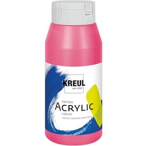 KREUL 17042 Vernice acrilica Solo Goya Triton Rosso Violetto, flacone da 750 ml, Essiccazione Rapida e Opaca, Vernice a Base d'Acqua, qualità da Studio, buona Copertura e Alta resa. KREUL 17042 Vernice acrilica Solo Goya Triton Rosso Violetto, flacone da 750 ml, Essiccazione Rapida e Opaca, Vernice a Base d'Acqua, qualità da Studio, buona Copertura e Alta resa.
