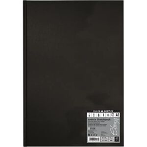 Daler Rowney Sketchbook Ebony con copertina rigida, A3 160gm 54 fogli Daler Rowney Sketchbook Ebony con copertina rigida, A3 160gm 54 fogli