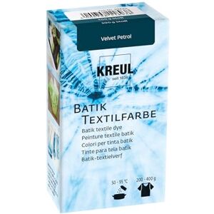 KREUL Tintura per tessuti batik Velvet Petrol, 70 g, polvere colorante per batik e tintura di tessuti KREUL Tintura per tessuti batik Velvet Petrol, 70 g, polvere colorante per batik e tintura di tessuti