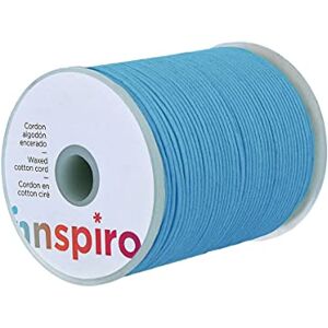 INNSPIRO - 260118 - Azzurro cielo - 1.0 mm - Corda in cotone cerata INNSPIRO - 260118 - Azzurro cielo - 1.0 mm - Corda in cotone cerata