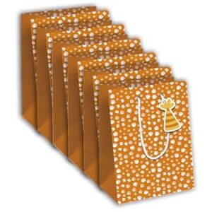 Eurowrap Clairefontaine Confezione da 6 sacchetti regalo in carta kraft bianca, formato medio, 21,5 x 10,2 x 25,3 cm, 210 g, motivo: Safari, confezione regalo, ideale per: libro, gioco, piccoli Eurowrap Clairefontaine Confezione da 6 sacchetti regalo in carta kraft bianca, formato medio, 21,5 x 10,2 x 25,3 cm, 210 g, motivo: Safari, confezione regalo, ideale per: libro, gioco, piccoli