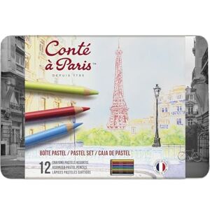 Conté À Paris Contè À Paris Scatola Metallo 12 Matite Pastello Conté À Paris Contè À Paris Scatola Metallo 12 Matite Pastello