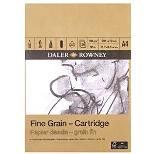 Daler-Rowney - A4 Fine Grain Cartridge Pad - 160gsm - Pad Daler-Rowney - A4 Fine Grain Cartridge Pad - 160gsm - Pad