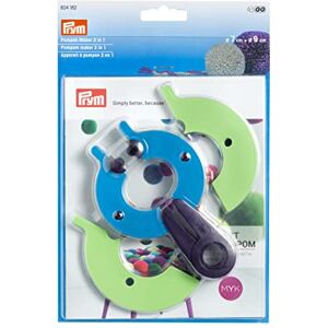 Prym Pompon Maker 2 in 1, attrezzo per creare pompon (etichetta in lingua italiana non garantita), multicolore, Grande: L Prym Pompon Maker 2 in 1, attrezzo per creare pompon (etichetta in lingua italiana non garantita), multicolore, Grande: L