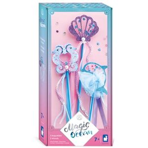 Janod Magic Ocean 3 Bacchette Magiche Sirena Fai-da-Te attività Manuale per Bambini Kit attività Creative con Nastri, Perle e Paillettes Universo della Magia dai 7 Anni in su Janod Magic Ocean 3 Bacchette Magiche Sirena Fai-da-Te attività Manuale per Bambini Kit attività Creative con Nastri, Perle e Paillettes Universo della Magia dai 7 Anni in su