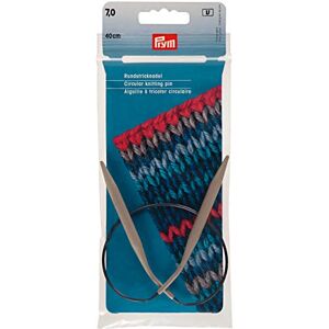 Prym 211383 Ferri circolari in alluminio, 40 cm, 7,00 mm, colore: Grigio Prym 211383 Ferri circolari in alluminio, 40 cm, 7,00 mm, colore: Grigio