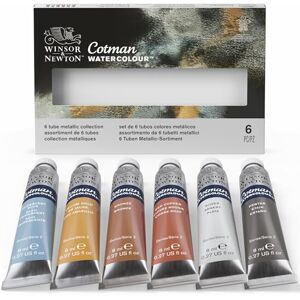 Winsor & Newton Cotman Set 6 tubi da 8ml con colori metallici Winsor & Newton Cotman Set 6 tubi da 8ml con colori metallici