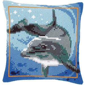 Vervaco Kit Cuscino Punto Croce Delfino Set Ricamo Principianti Cuscini Gobelin Decorativi ca. 40 x 40 cm Accessori per Lavoretti Creativi DIY Casa Decor Hobby Adulti Cross Stitch Vervaco Kit Cuscino Punto Croce Delfino Set Ricamo Principianti Cuscini Gobelin Decorativi ca. 40 x 40 cm Accessori per Lavoretti Creativi DIY Casa Decor Hobby Adulti Cross Stitch