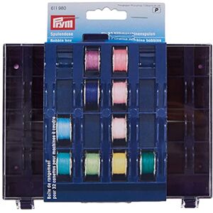Scatola Fili Prym - Per 32 Spoline Macchina da Cucire - Trasparente Blu Prugna Scatola Fili Prym - Per 32 Spoline Macchina da Cucire - Trasparente Blu Prugna
