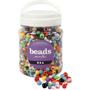 Creativ Perline pony, diametro 6-10 mm, colori assortiti, 430 g, 700 ml Creativ Perline pony, diametro 6-10 mm, colori assortiti, 430 g, 700 ml