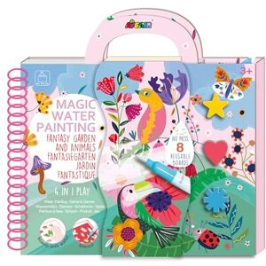 Avenir Gioco da colorare, 4 in 1, libro di attività, fai da te, set creativo con immagini da colorare, timbri, stencil e giochi puzzle, per bambini dai 3 anni in su Avenir Gioco da colorare, 4 in 1, libro di attività, fai da te, set creativo con immagini da colorare, timbri, stencil e giochi puzzle, per bambini dai 3 anni in su