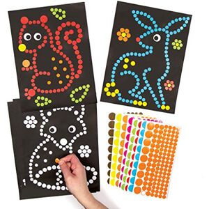 Baker Ross Woodland Animal Dotty Art (Confezione da 8) Baker Ross Woodland Animal Dotty Art (Confezione da 8)