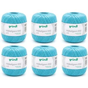Filato all'uncinetto Gründl Samoa-Plus - Cotone, Turchese - Lavori a maglia e uncinetto Filato all'uncinetto Gründl Samoa-Plus - Cotone, Turchese - Lavori a maglia e uncinetto