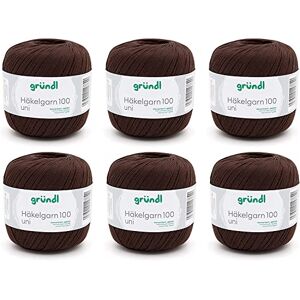 Filo per uncinetto in cotone Gründl - 566m, 6x100g, Cioccolato Filo per uncinetto in cotone Gründl - 566m, 6x100g, Cioccolato