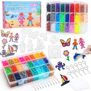 VynyQoo Set Perline Fuse - 8200 pezzi, 48 colori VynyQoo Set Perline Fuse - 8200 pezzi, 48 colori