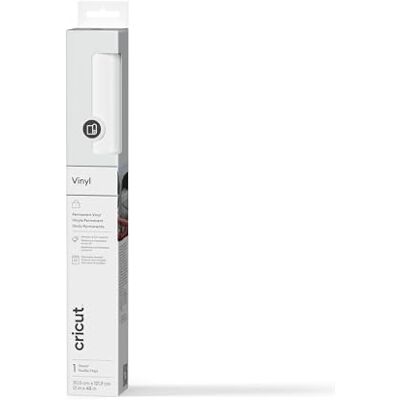 Cricut Foglio di Vinile Adesivo Permanente 30,5 cm × 1,2 m Bianco Lucido Vinile Autoadesivo per Tutte le Macchine da Taglio Cricut Foglio di Vinile Adesivo Permanente 30,5 cm × 1,2 m Bianco Lucido Vinile Autoadesivo per Tutte le Macchine da Taglio