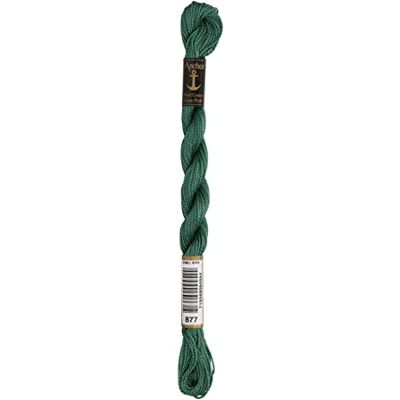 Anchor Filo da Ricamo, 100% Cotone, Spessore 5, 21 m, 7 Anchor Filo da Ricamo, 100% Cotone, Spessore 5, 21 m, 7