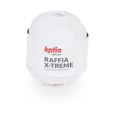 Katıa RAFFIA X-TREME di , 100 grammi 120 metri. Colore bianco (100) Katıa RAFFIA X-TREME di , 100 grammi 120 metri. Colore bianco (100)