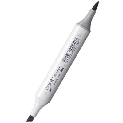 Copic Sketch Neutral Gray No.5 N5 Pennarello Professionale a Doppia Punta Marker Ricaricabile, Ultra Sfumabile e con Punte Sostituibili Per Illustrazioni, Fumetti e Disegni Tecnici Copic Sketch Neutral Gray No.5 N5 Pennarello Professionale a Doppia Punta Marker Ricaricabile, Ultra Sfumabile e con Punte Sostituibili Per Illustrazioni, Fumetti e Disegni Tecnici