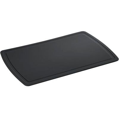 Zassenhaus Premium Line Tappetino da taglio in poliuretano, nero, 42 x 27,5 cm, flessibile, indeformabile, resistente a temperature fino a 150 °C, robusto per qualsiasi lavoro in cucina, lavabile in Zassenhaus Premium Line Tappetino da taglio in poliuretano, nero, 42 x 27,5 cm, flessibile, indeformabile, resistente a temperature fino a 150 °C, robusto per qualsiasi lavoro in cucina, lavabile in